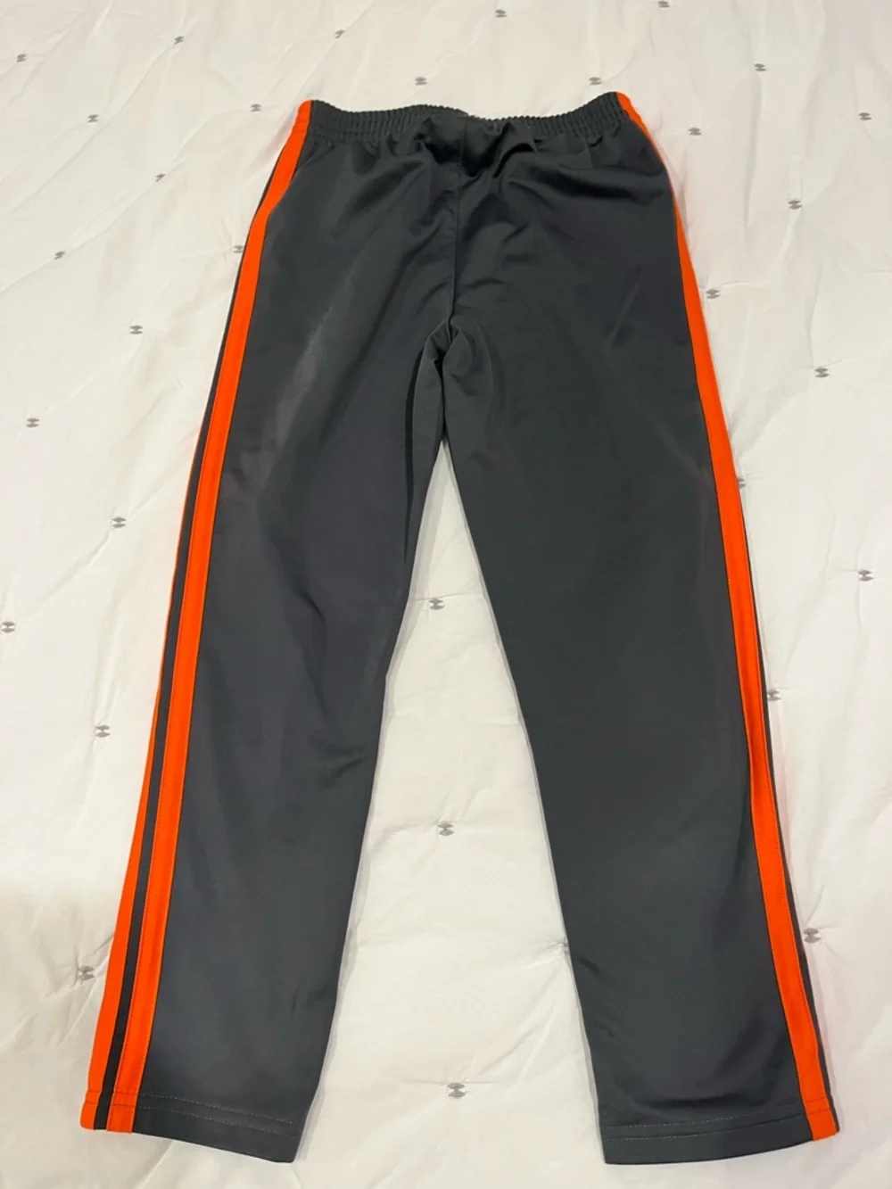 Adidas Boys Size 7 Orange Fleece Pullover & Track Pants 2-Piece Set